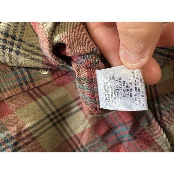 Toad & Co Men Size Medium Shirt Button Down Flannel Polyester Long Sleeve Preppy - Picture 11 of 15
